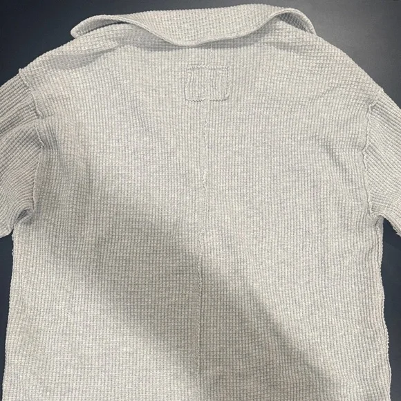 Aerie Light Gray Ribbed Sweater - Picture 4 of 4